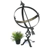 Image de DanDiBo Cadran Solaire Noir en métal Fer forgé Résistant aux intempéries 72cm Pendule de Jardin Pendule Déco de Jardin