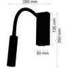 Image de Busch Applique murale LED Rocco, chromé Bras flexible gris