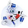 Image de Elobra Soccer Plafonnier Bleu/blanc Motif football