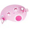 Image de Elobra Plafonnier Feuille pliée en rose, 4 lampes