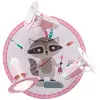 Image de Elobra Plafonnier Little Indians, raton laveur Oskar rose