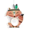 Image de Elobra Little Indians Suspension en bois pour enfant Orange 40 W