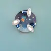 Image de Elobra Plafonnier rond Space Mission, bleu