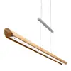 Image de Elobra Suspension LED Colombia S, chêne naturel