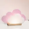 Image de Elobra Lampe de table LED Wölkchen, rose, bois, 3000 K, intensité variable