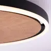 Image de Elobra Plafonnier LED Havana S, bois/métal, Ø 40 cm