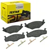 Image de TEXTAR Plaquettes de freins Avant non préparé pour l'indicateur d'usure Épaisseur 17,3mm avec accessoires 2088708 Compatible avec VW Polo III 3/5 portes 6N1 Polo II Coupé 86C, 80 Polo III Classic 6V2