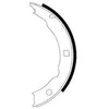 Image de TEXTAR Jeu de mâchoires de frein (frein de stationnement) 91054800 Compatible avec: PEUGEOT 406, 406 Break, 406 Coupe, 607