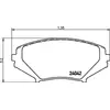 Image de TEXTAR Plaquettes de freins Avant non préparé pour l'indicateur d'usure Épaisseur 16,3mm 2404201 Compatible avec MAZDA RX-8 SE, FE
