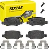 Image de TEXTAR Plaquettes de freins Arrière non préparé pour l'indicateur d'usure Épaisseur 14,6mm avec accessoires 2313805 Compatible avec MERCEDES-BENZ Classe A W169 Classe B W245