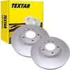 Image de TEXTAR 92121705 Disque de frein Avant gauche Ø350mm Hauteur: 68,5mm Épaisseur: 34mm Nombre de Trous: 5/6 Cercle de percage -Ø: 130mm ventilé de l'intérieur Compatible avec AUDI Q7 4LB, VW, PORSCHE