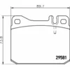 Image de TEXTAR Plaquettes de freins préparé pour l'indicateur d'usure Épaisseur 19mm 2958105 Compatible avec MERCEDES-BENZ UNIMOG