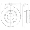 Image de 2x TEXTAR Disque de frein HINTEN