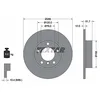 Image de TEXTAR 92055503 2x Disque de frein Avant Ø286mm Hauteur: 51,7mm Épaisseur: 12mm Nombre de Trous: 5/6 Cercle de percage -Ø: 120mm Plein Compatible avec BMW 3 Berline E36 3 Coupé E36 3 Compact E36