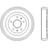Image de TEXTAR 1x tambour de frein 94030900