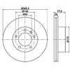 Image de TEXTAR 92115903 2x Disque de frein Avant Ø305mm Hauteur: 77,9mm Épaisseur: 28mm Nombre de Trous: 5/6 Cercle de percage -Ø: 130mm ventilé de l'intérieur Compatible avec RENAULT Master 2 Van FD, OPEL
