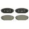 Image de TEXTAR Plaquettes de freins Avant avec indicateur d'usure Épaisseur 18mm avec accessoires 2480501 Compatible avec HONDA Odyssey RA Odyssey RL1, RA6, RA