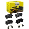 Image de TEXTAR Plaquettes de freins Arrière non préparé pour l'indicateur d'usure Épaisseur 17,7mm avec accessoires 2332607 Compatible avec AUDI A6 C6 Avant 4F5 A6 C6 Berline 4F2, BENTLEY CONTINENTAL Coupé 3W