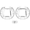 Image de TEXTAR 84044703 Kit de freins à tambour avec accessoires avec cylindre de roue avec élément d'ajustage avec levier frein à main Arrière