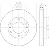 Image de TEXTAR 92203800 2x Disque de frein Avant Ø300mm Hauteur: 52,8mm Épaisseur: 30mm Nombre de Trous: 6/8 Cercle de percage -Ø: 139,7mm ventilé de l'intérieur Compatible avec HYUNDAI H-1 Travel TQ, DODGE