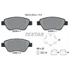 Image de TEXTAR Plaquettes de freins Avant avec indicateur d'usure Épaisseur 17mm avec accessoires 2509501 Compatible avec OPEL Adam M13