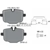 Image de TEXTAR Plaquettes de freins Arrière préparé pour l'indicateur d'usure Épaisseur 17,2mm avec accessoires 2470303 Compatible avec BMW 5 Berline F10 X3 G01, F97 3 Touring G21, G81 3 Berline G20, G80