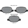 Image de TEXTAR Plaquettes de freins Arrière avec indicateur d'usure Épaisseur 14,4mm avec accessoires 2541101 Compatible avec FIAT 500 3 portes 312 500 C Cabriolet 312 500X 334