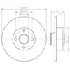 Image de 2x TEXTAR Disque de frein HINTEN