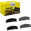 Image de TEXTAR Plaquettes de freins Avant avec indicateur d'usure Épaisseur 18,7mm avec accessoires 2590201 Compatible avec FORD USA Explorer Mk5 U502 Flex SUV Taurus Berline