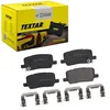 Image de TEXTAR Plaquettes de freins Arrière avec indicateur d'usure Épaisseur 15,7mm avec accessoires 2649601 Compatible avec TESLA Model S 5YJS Model X 5YJX