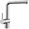 Image de BLANCO Linus-S 514016 Robinet de Cuisine avec Bec Extractible et Levier à Gauche Haute Pression Chromé