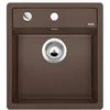 Image de BLANCO DALAGO 45   Évier au Design Moderne pour Sous-meubles de 45 cm de large   En Composite de Granit SILGRANIT   Marron   517165