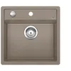 Image de BLANCO DALAGO 5   Évier au Design Moderne pour Sous-meubles de 50 cm de large   En Composite de Granit SILGRANIT   Marron   518528