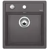 Image de BLANCODALAGO 45-F évier encastrable à fleur de plan, gris rocher, SILGRANIT®, pour des meubles sous évier de 45 cm