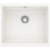 Image de BLANCO ROTAN 500-U Évier en granit en SILGRANIT blanc | Type de montage : sous plan | Pour armoires inférieures de 60 cm de large | Grand volume de bassin pour une utilisation optimale | Surface