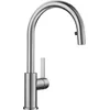 Image de BLANCO Candor-S 523121 Mitigeur Robinet de Cuisine avec Douchette Extractible Acier Inoxydable Massif Brossé Haute Pression