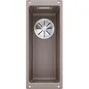 Image de BLANCO SUBLINE 160-U   Évier de Cuisine Étroit en Granit pour Meubles Bas de 30 cm de Large   Sous Plan   SILGRANIT   Marron   523403