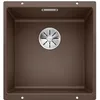 Image de BLANCO SUBLINE 400-U   Évier de Cuisine en Granit pour Meubles Bas de 50 cm de Large   Sous Plan   SILGRANIT   Marron   523431