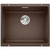 Image de BLANCO SUBLINE 500-U   Évier de Cuisine en Granit pour Meubles Bas de 60 cm de Large   Sous Plan   SILGRANIT   Marron   523441