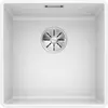 Image de BLANCO SUBLINE 400-F   Évier de Cuisine Affleurant pour Meubles Bas de 50 cm de Large   SILGRANIT   Blanc   523497