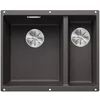 Image de BLANCO SUBLINE 340/160-U   Évier de Cuisine Double Sous Plan pour Meubles Bas de 60 cm de Large   SILGRANIT   Gris   523549