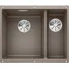 Image de BLANCO SUBLINE 340/160-U   Évier de Cuisine Double Sous Plan pour Meubles Bas de 60 cm de Large   SILGRANIT   Marron   523556