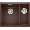 Image de BLANCO SUBLINE 340/160-U   Évier de Cuisine Double Sous Plan pour Meubles Bas de 60 cm de Large   SILGRANIT   Marron   523557
