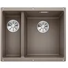 Image de BLANCO SUBLINE 340/160-U   Évier de Cuisine Double Sous Plan pour Meubles Bas de 60 cm de Large   SILGRANIT   Marron   523565