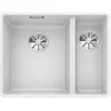 Image de BLANCO SUBLINE 340/160-F   Évier de Cuisine Double Affleurant Pour Meubles Bas de 60 cm de Large   SILGRANIT   Blanc   523571