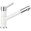 Image de BLANCO KANO   Robinet Mitigeur Monocommande Bicolore pour la Cuisine   Plage de pivotement à 360°   Chrome / Blanc   525030