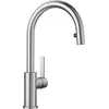 Image de BLANCO Candor-S, 525125, Mitigeur, Robinet de Cuisine avec Douchette à Flexible Extractible, Acier Inoxydable Massif Brossé, Basse Pression