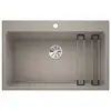 Image de BLANCO ETAGON 8   Évier de Cuisine en Granit pour Meubles Bas de 80 cm de Large   SILGRANIT   Marron   525184