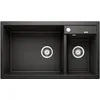 Image de BLANCO Metra 9 525936 Évier de cuisine Noir, Largeur du meuble sous évier : 60 cm