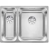 Image de Blanco 526128 | Évier de cuisine en acier inoxydable SOLIS 340/180-U | Couleur/Finition : acier brossé